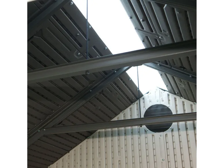 Gerätehaus »Texas«, Stahl/Kunststoff, mit zusätzlichem Fenster