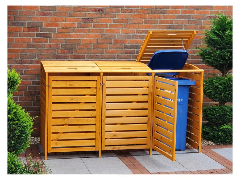 Mülltonnenbox »Vario III«, zur Verkleidung von Mülltonnen, Kiefernholz