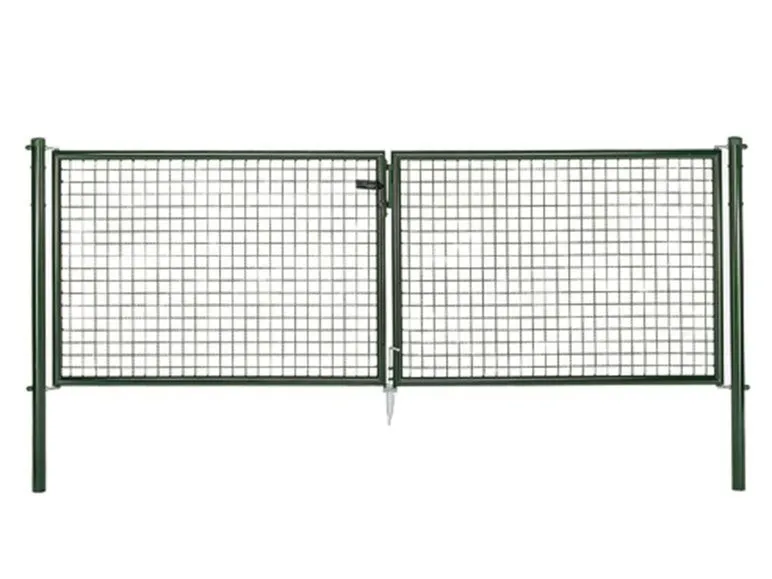 Wellengitter-Doppeltor für Maschendrahtzäune, Breite 3000 mm
