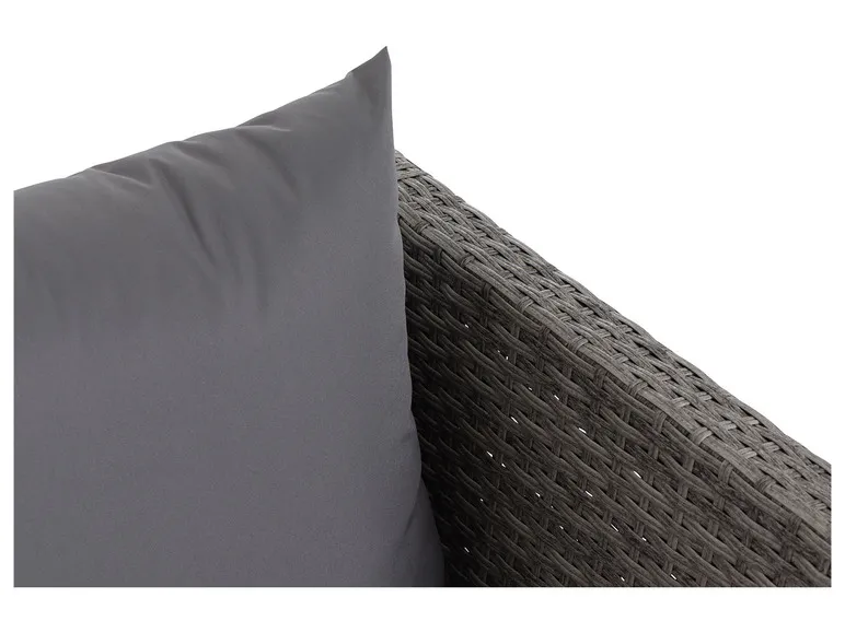 Vigo Lounge Set, aus Geflecht Mix, 4-teilig, grau