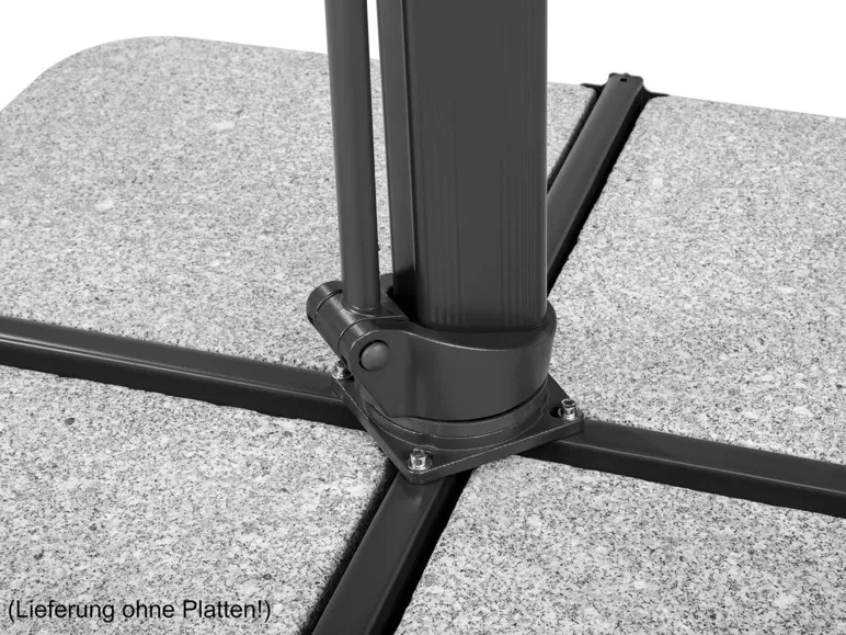 Ampelschirm »Rhodos Smart«, 300 x 300 cm, mit Kurbelsystem