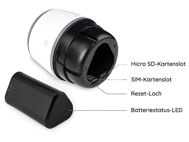 Go »EXT Mobile 4G LTE 2K« 4 MP Super HD-Überwachungskamera