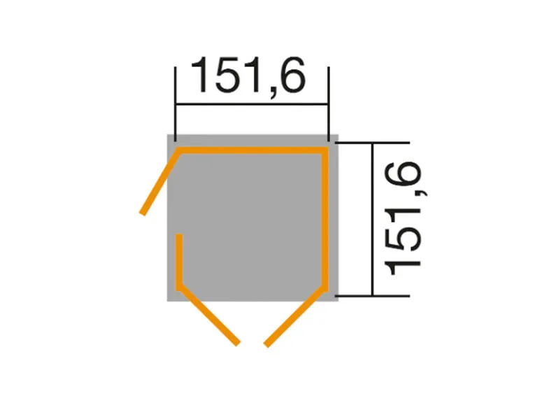 Gartenschrank »Q 415«, aus Fichtenholz, 152 x 152 x 205 cm