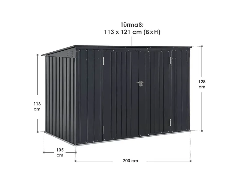 Mülltonnenbox »Namur« mit 2 abschließbaren Türen