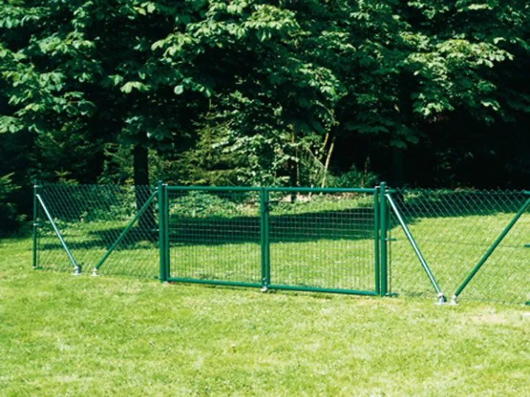 Wellengitter-Doppeltor für Maschendrahtzäune, Breite 3000 mm