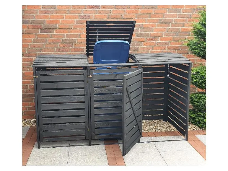 Mülltonnenbox »Vario III«, zur Verkleidung von Mülltonnen, Kiefernholz