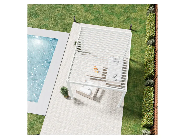 Pavillon »Trumpf«, mit verschließbaren Stahl-Lamellen