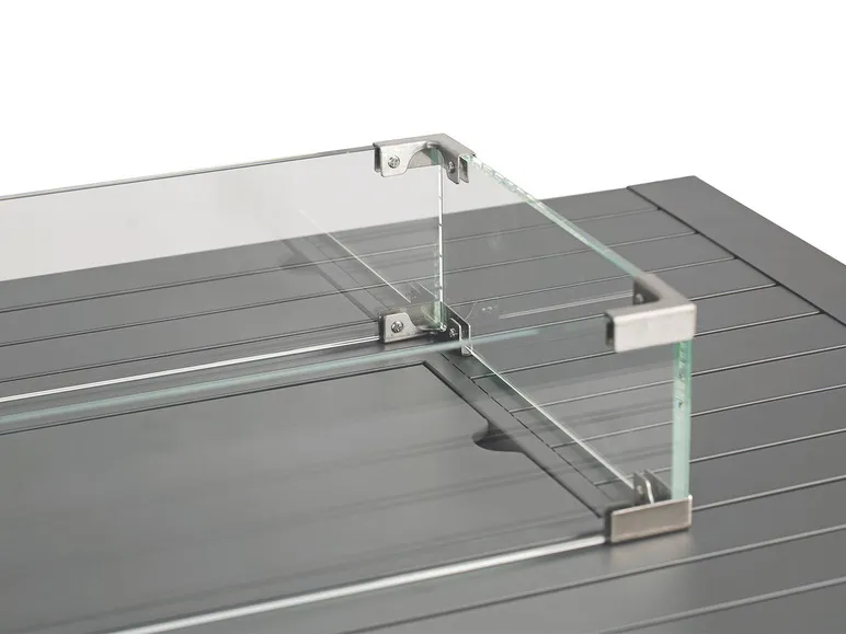 Loungetisch und Feuerstelle »Lagos«, B 115 x T 75 x H 58,5 cm, grau