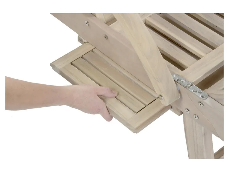 Liege »St. Tropez«, mit ausziehbaren Seitentisch