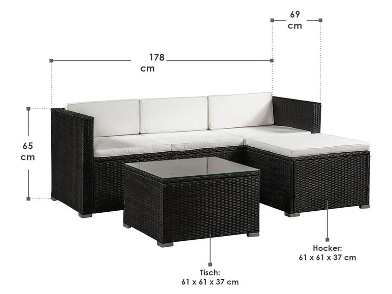 Sitzlounge »Punta Cana«, 3-/ 4-teilig