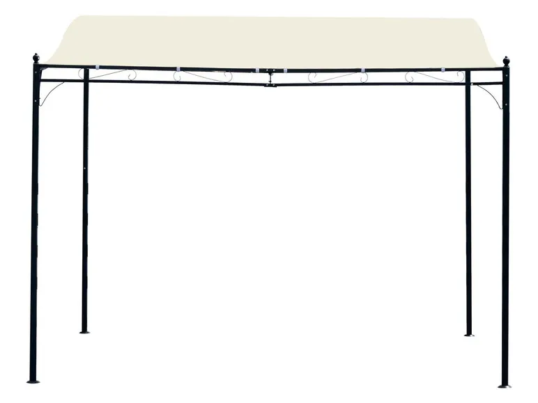 Outsunny Terrassenüberdachung in geschwungener Form