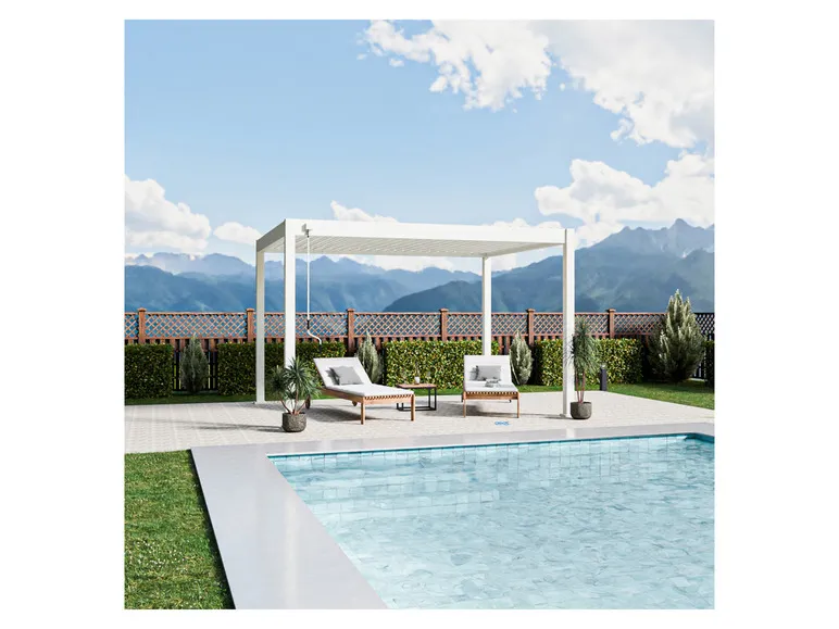 Pavillon »Trumpf«, mit verschließbaren Stahl-Lamellen