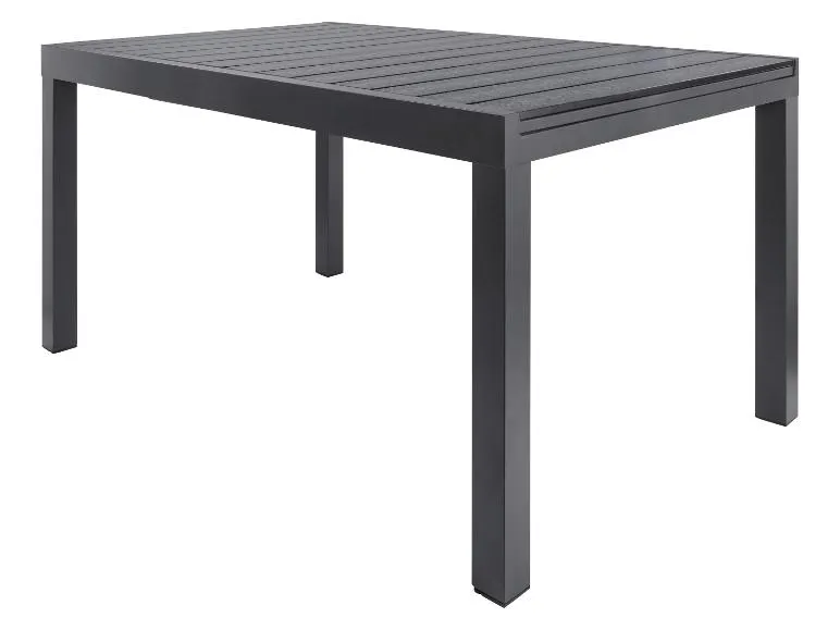 Alu-Rope-Set »Miami«, 9-teilig - Ausziehtisch und 8 Hochlehner, anthrazit