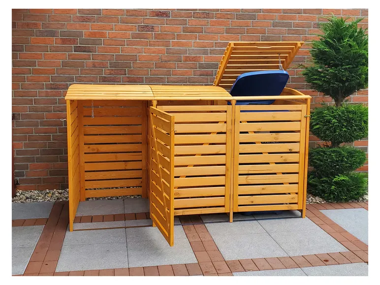 Mülltonnenbox »Vario III«, zur Verkleidung von Mülltonnen, Kiefernholz