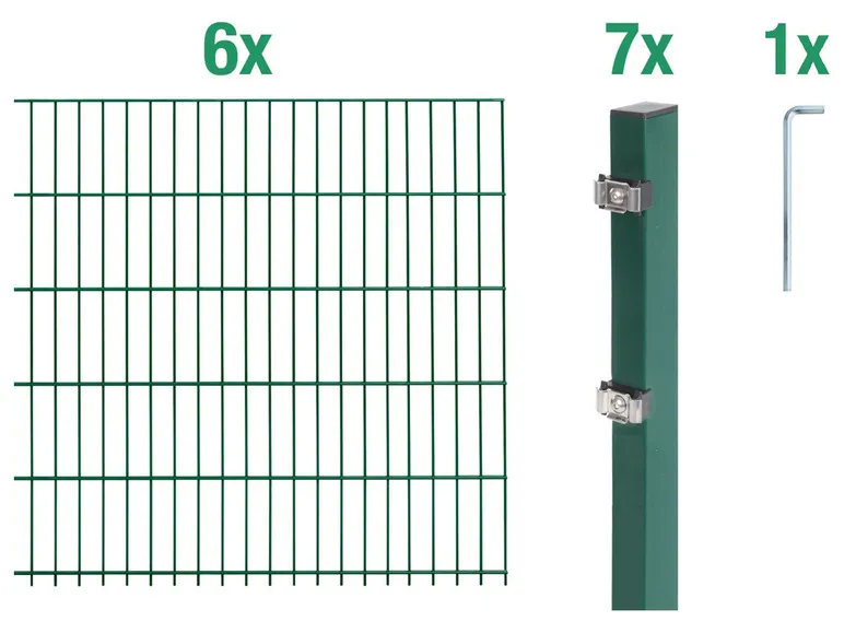 Doppelstabmattenzaun-Grundset