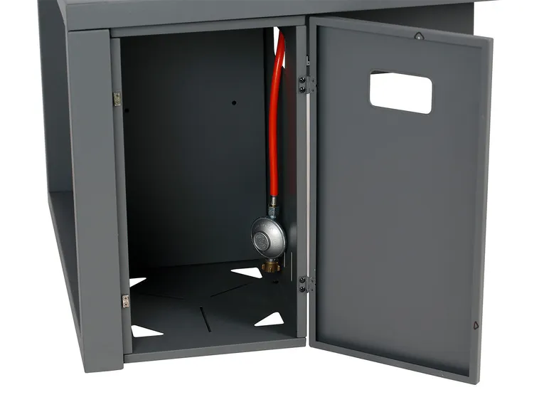 Loungetisch und Feuerstelle »Lagos«, B 115 x T 75 x H 58,5 cm, grau