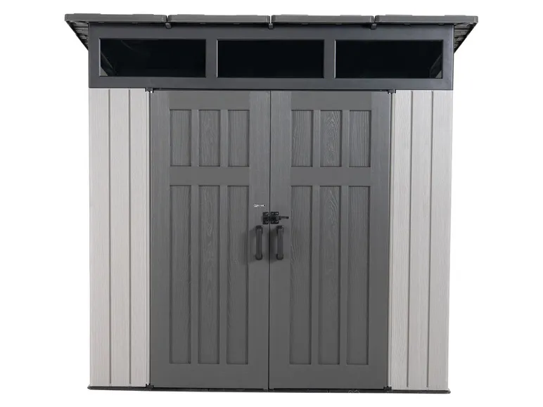 Gerätehaus »Merkur«, Stahl/Kunststoff, mit vielen Oberlichtern