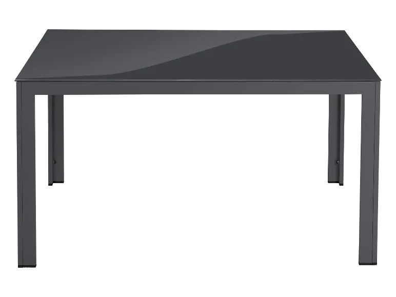 Alu-Set »Houston«, 7-teilig - Standardtisch & 6 Hochlehner, grau