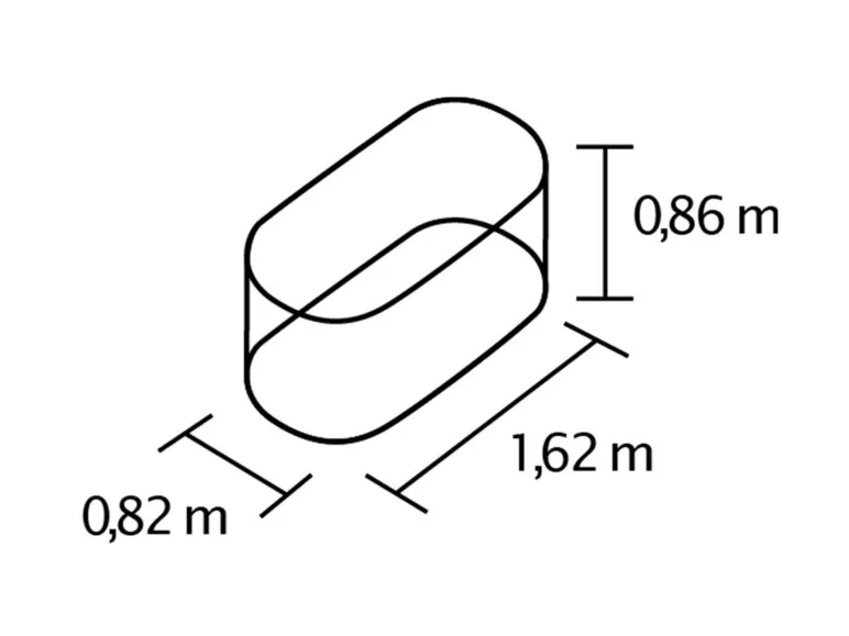 Vitavia Hochbeet »858 Basic«, geeignet für Garten, witterungsbeständig, gewellt