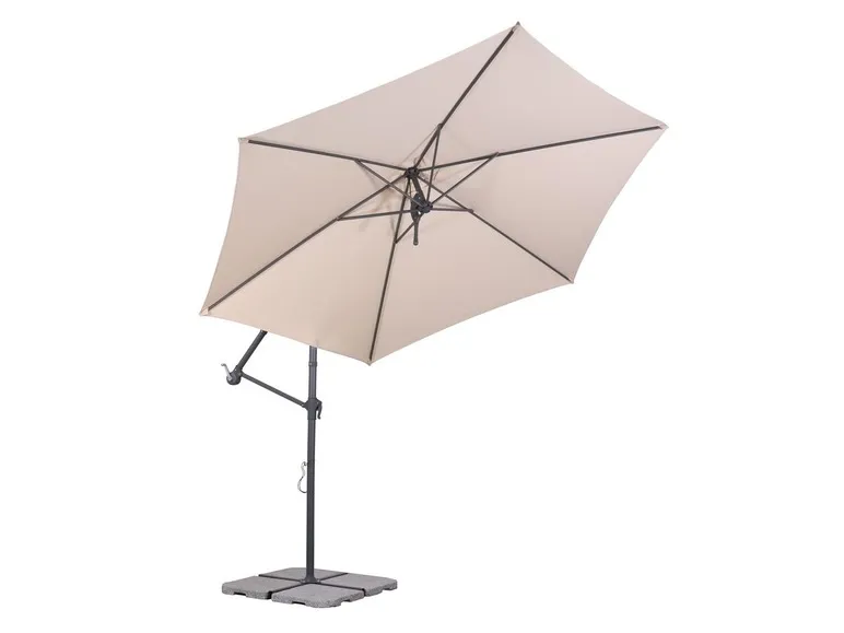 Schneider Ampelschirm »Palmera«, 6-teilig, 300 cm Durchmesser, UV-Schutz 80+, Schutzhülle