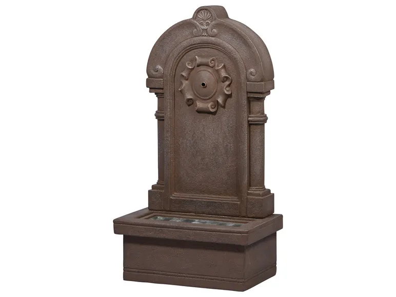 Gartenbrunnen mit LEDs und Solar-Panel