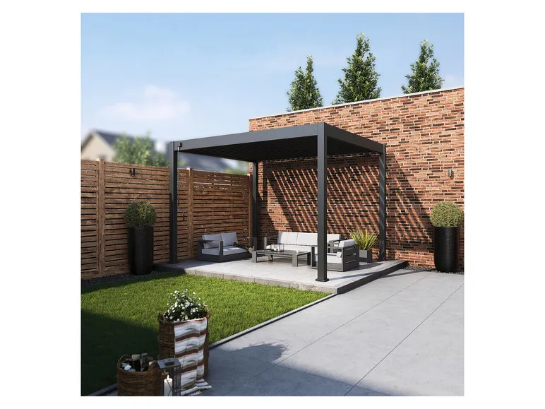 Pavillon »Trumpf«, mit verschließbaren Stahl-Lamellen