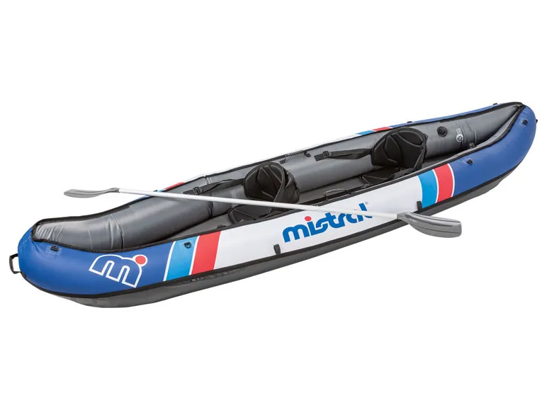 Nylon Kajak, 3-Luftkammersystem, mit 2 Doppelpaddeln