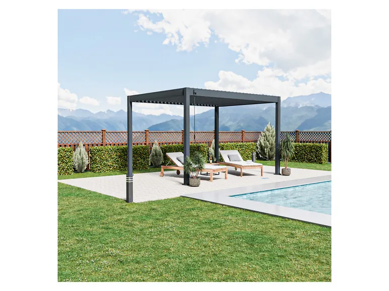 Pavillon »Trumpf«, mit verschließbaren Stahl-Lamellen