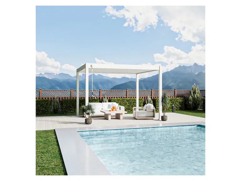 Pavillon »Trumpf«, mit verschließbaren Stahl-Lamellen