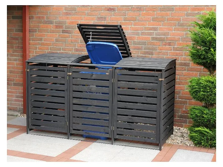 Mülltonnenbox »Vario III«, zur Verkleidung von Mülltonnen, Kiefernholz