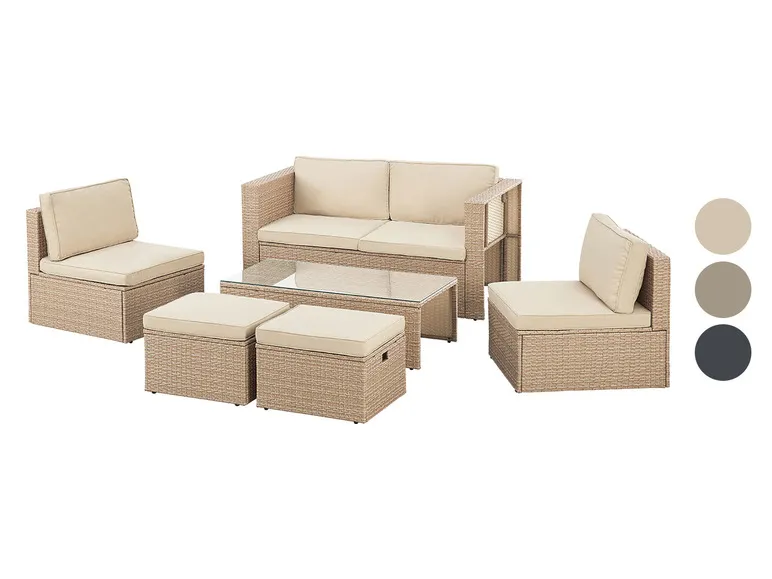 Polyrattan Lounge »Salou«, 6-tlg.