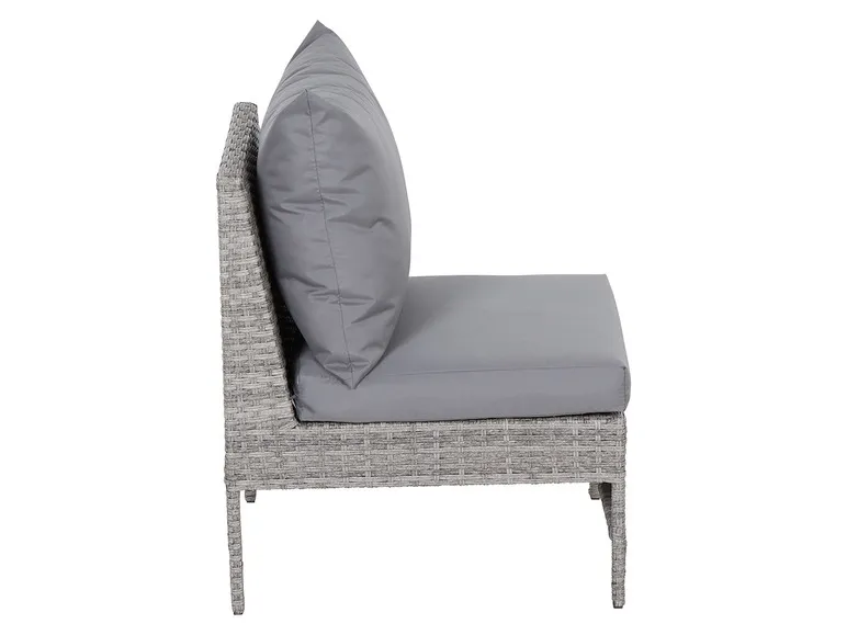 Vigo Lounge Set, aus Geflecht Mix, 4-teilig, grau