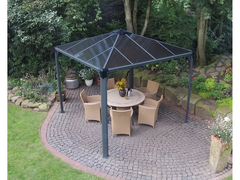 Gartenpavillon »Palermo«, pulverbeschichtetes Aluminium