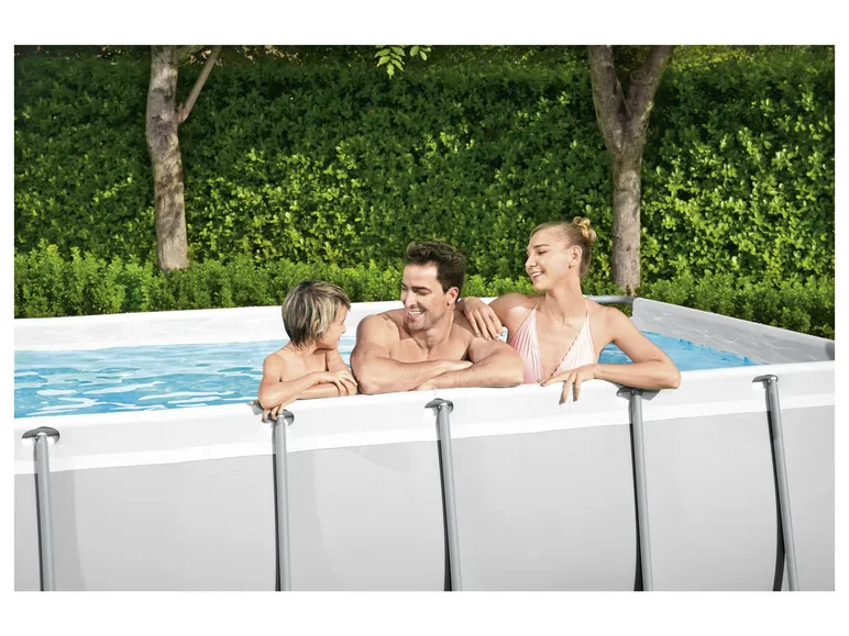 Power Steel™ Frame Pool-Set mit Filterpumpe, ca. L 412 x B 201 x L 122 cm