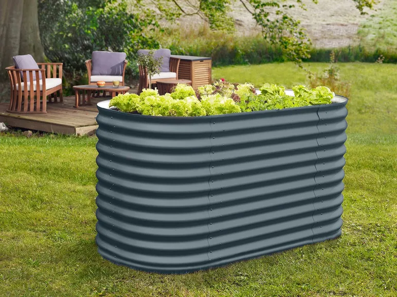 Vitavia Hochbeet »858 Basic«, geeignet für Garten, witterungsbeständig, gewellt