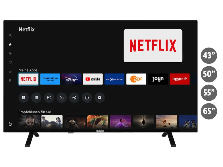 Fernseher »QUTO750S« QLED TiVo Smart TV 4K UHD