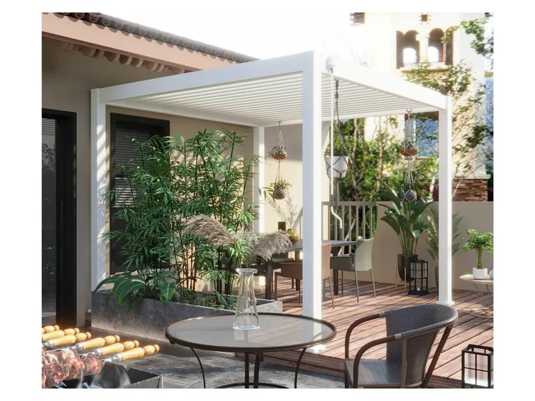 Pavillon »Trumpf«, mit verschließbaren Stahl-Lamellen