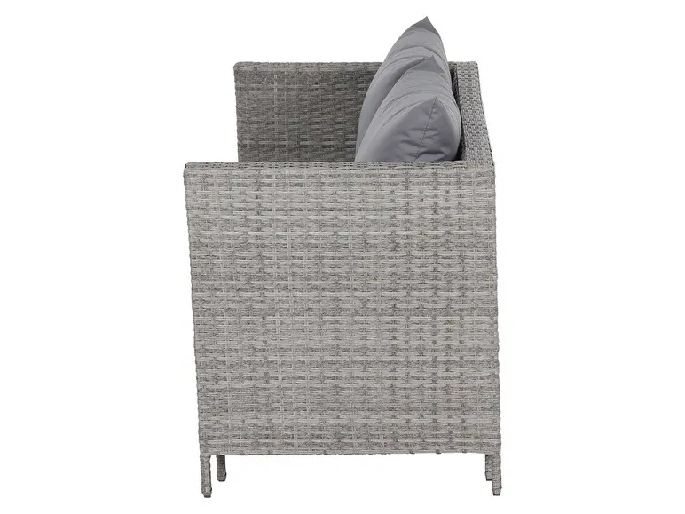 Vigo Lounge Set, aus Geflecht Mix, 4-teilig, grau