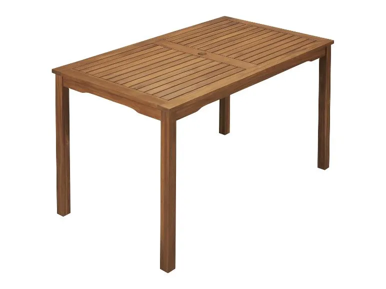 Akazie-Set »Sevilla«, 5-teilig - Standardtisch & 4 Hochlehner, natur