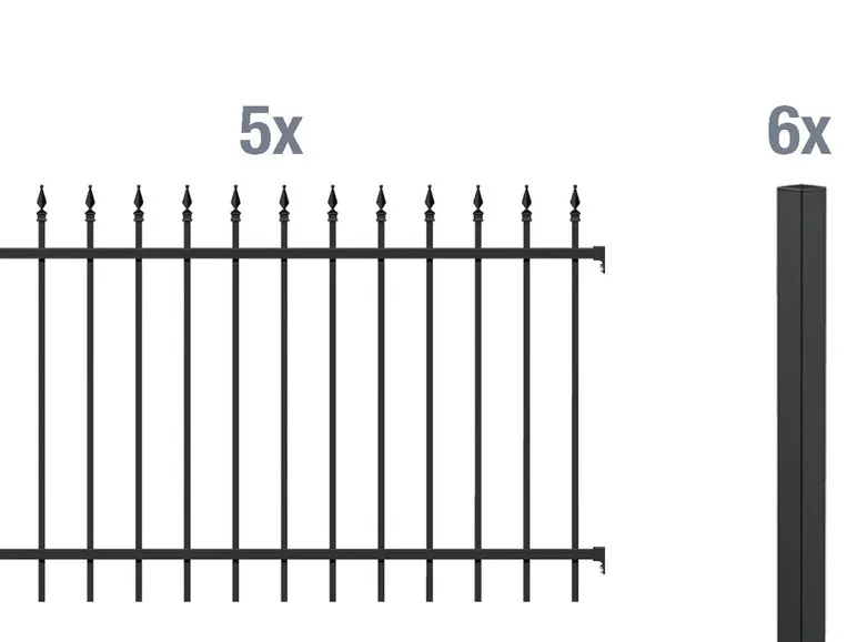Zaun-Grundset Chaussee, zum Einbetonieren