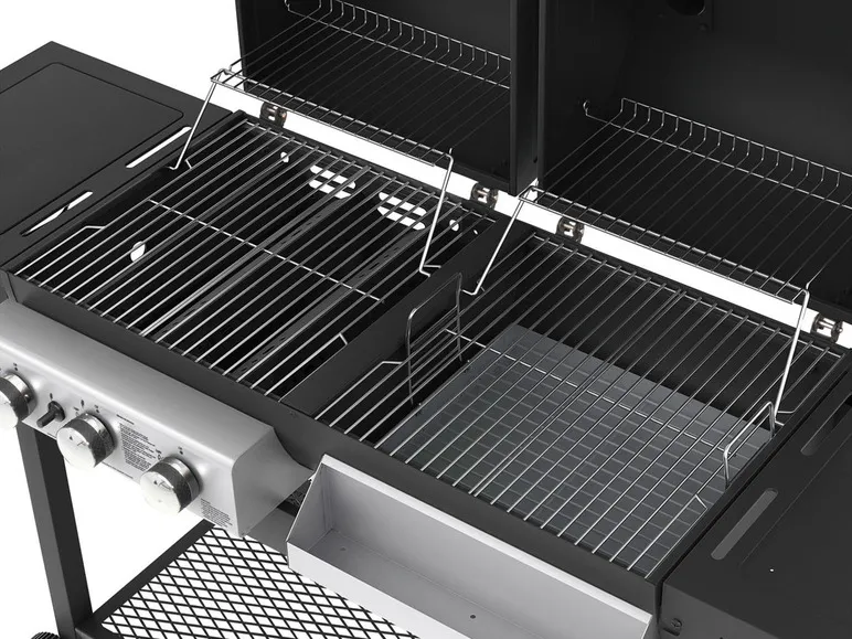 Kombigrill Gas und Holzkohle