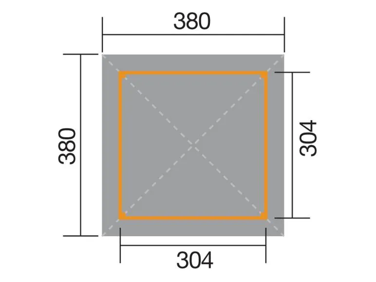 Holzpavillon mit Tresen, 21 mm Wandstärke