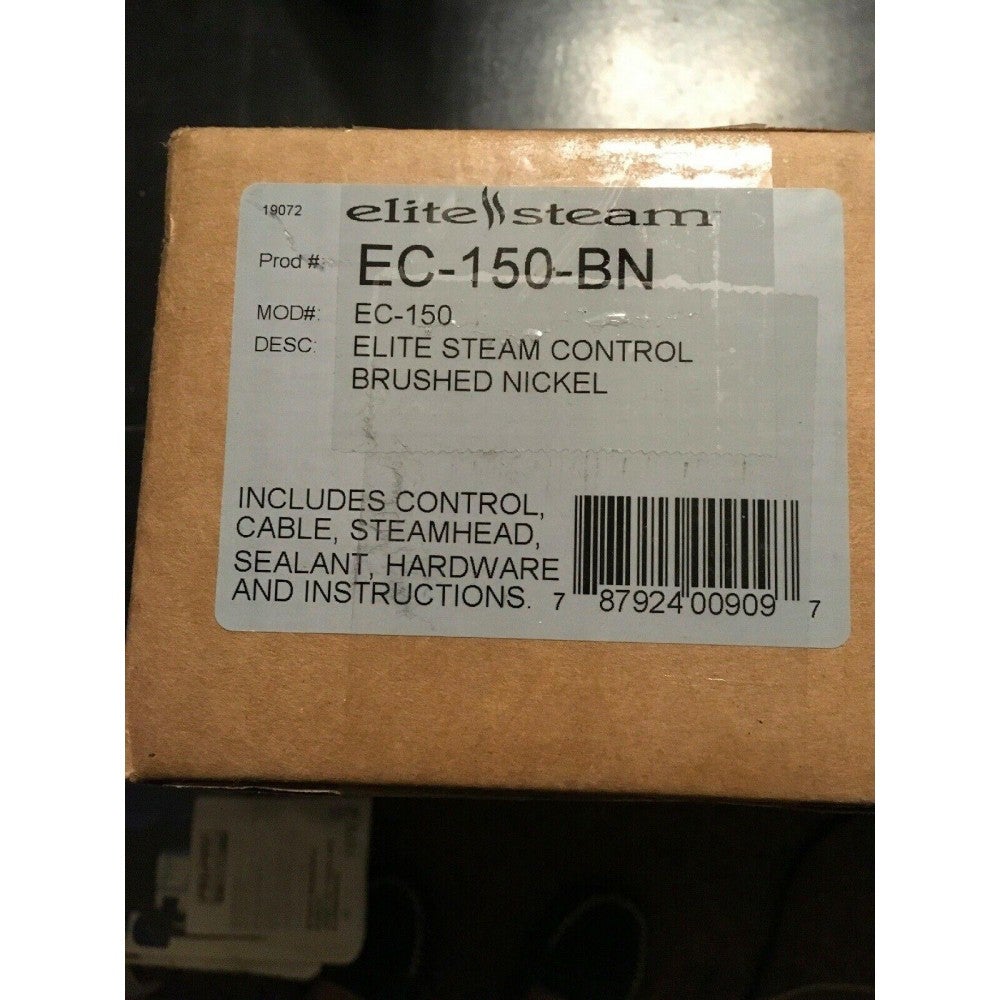 ELITE STEAM EC-150-BN ELITE STEAM CONTROL BURSHED NICKEL