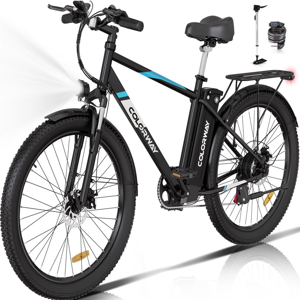 COLORWAY BK3M 500W Electric Bike, 26′′x3.0′′, 36V/15Ah, Shimano 7-Speed, Carbon Steel, IP54 Waterproof