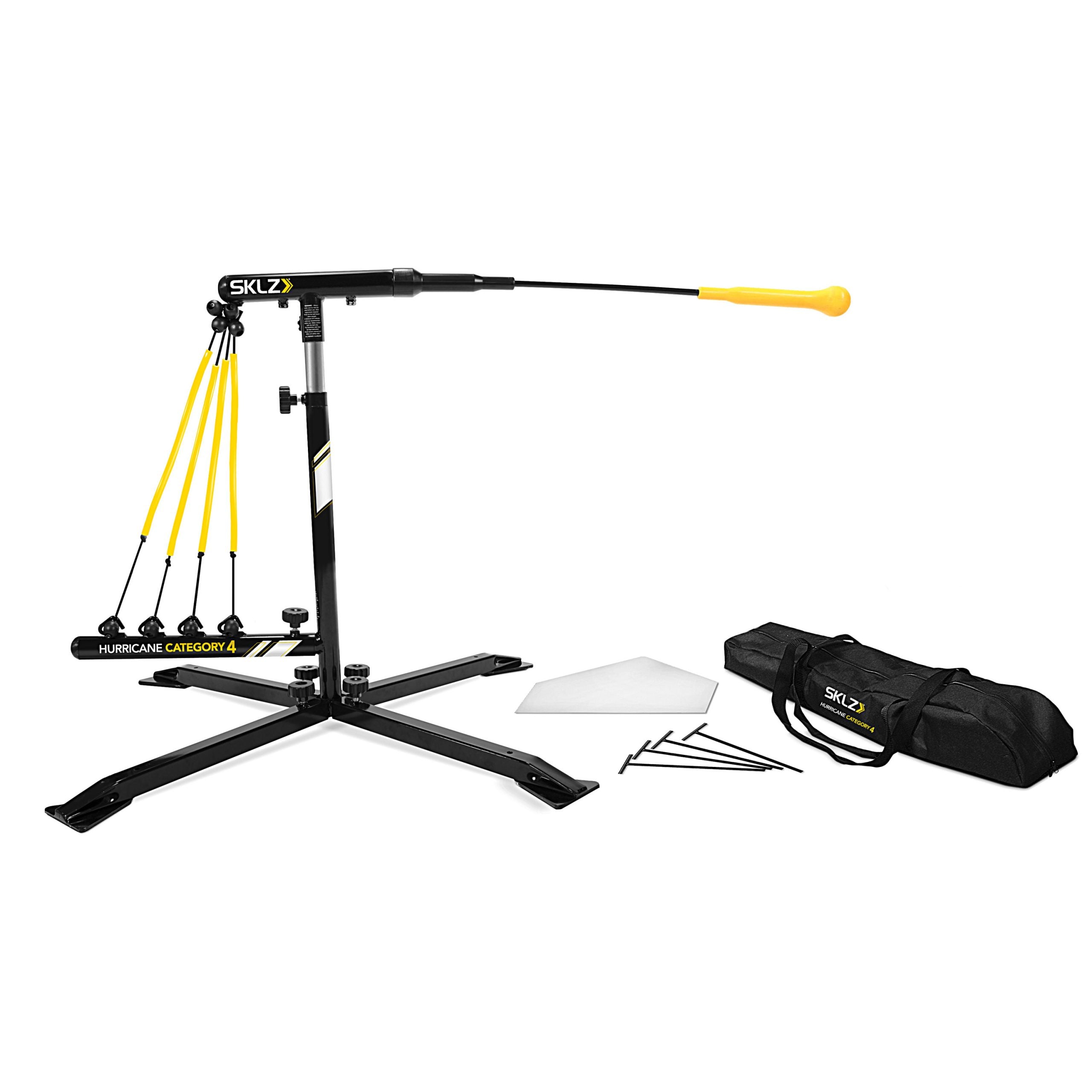 SKLZ Hurricane Category 4 Batting Trainer, Solo Swing Trainer for Baseball & Softball Tee Practice