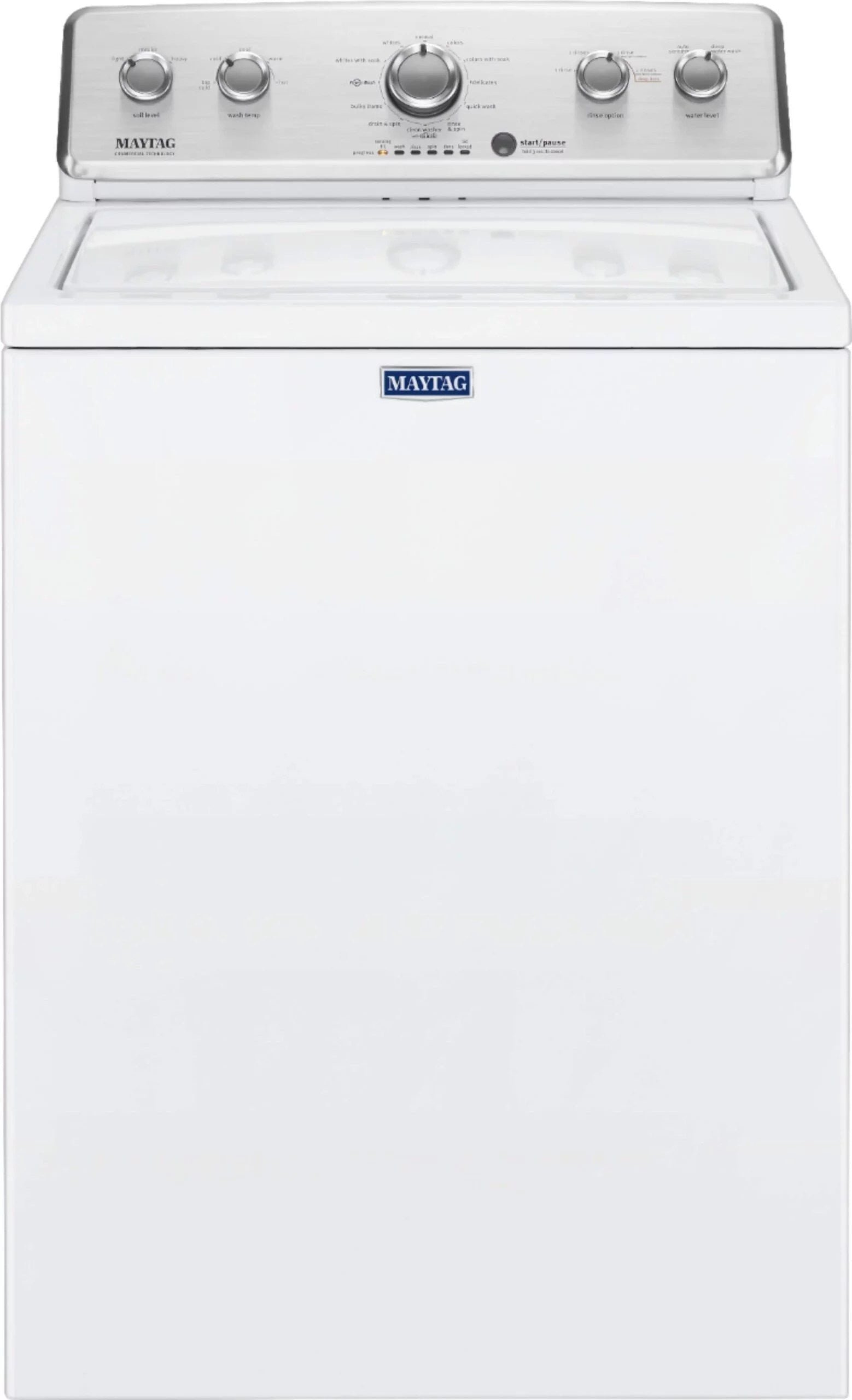 Maytag �C 3.8 Cu. Ft. High Efficiency Top Load Washer with PowerWash Agitator �C White