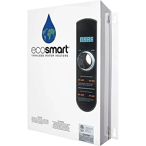 EcoSmart ECO 18 Electric Tankless Water Heater, 18 KW at 240 Volts with Patented
