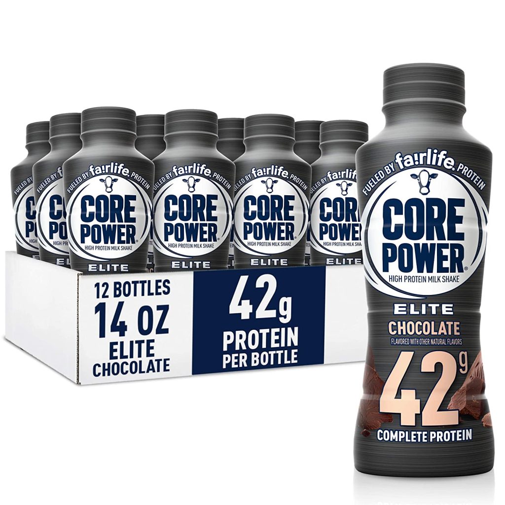 Core Power Elite Chocolate Protein Shakes 42g, 14 Fl Oz, Pack of 12 �?Workout Recovery Drink