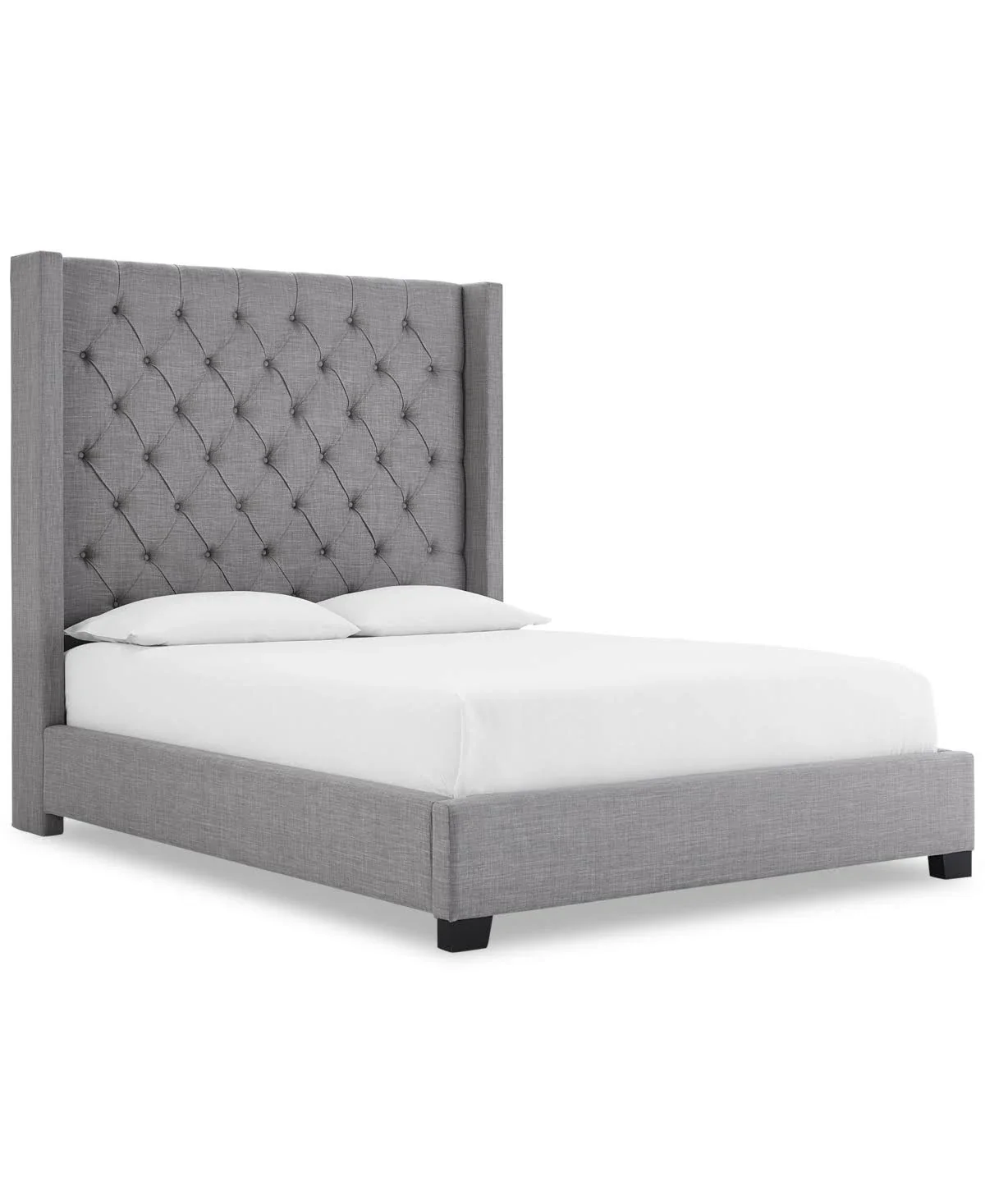 Monroe II Upholstered King Bed, Created for Macy's - Grey