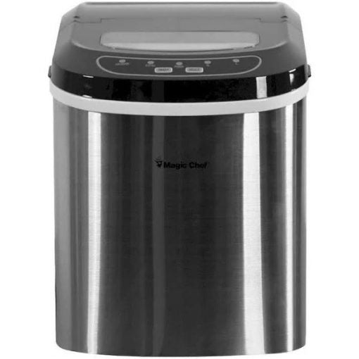 27 lb. Portable Countertop Ice Maker in Stainless Steel